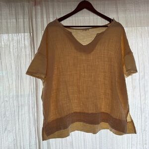 Casual Beige Women's Top